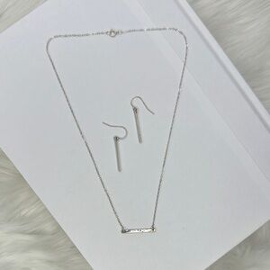 Sterling Silver Necklace and Earring Set
